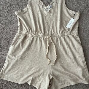 Calvin Klein Light Beige Romper Shorts